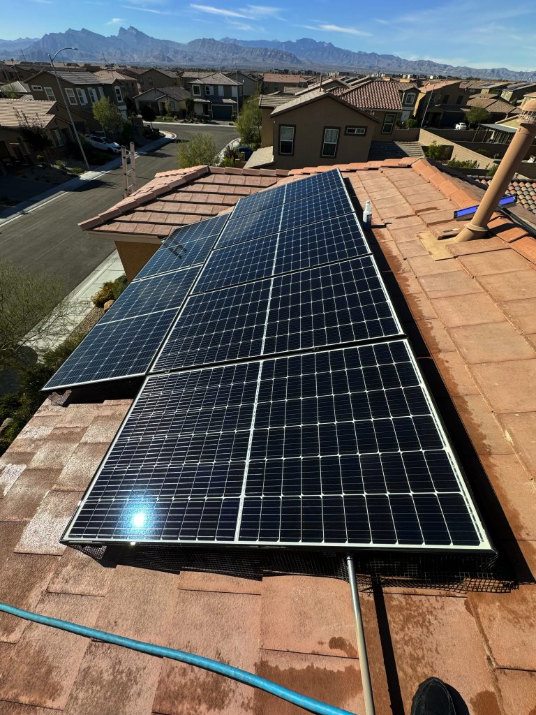 Clean Solar Panels Las Vegas