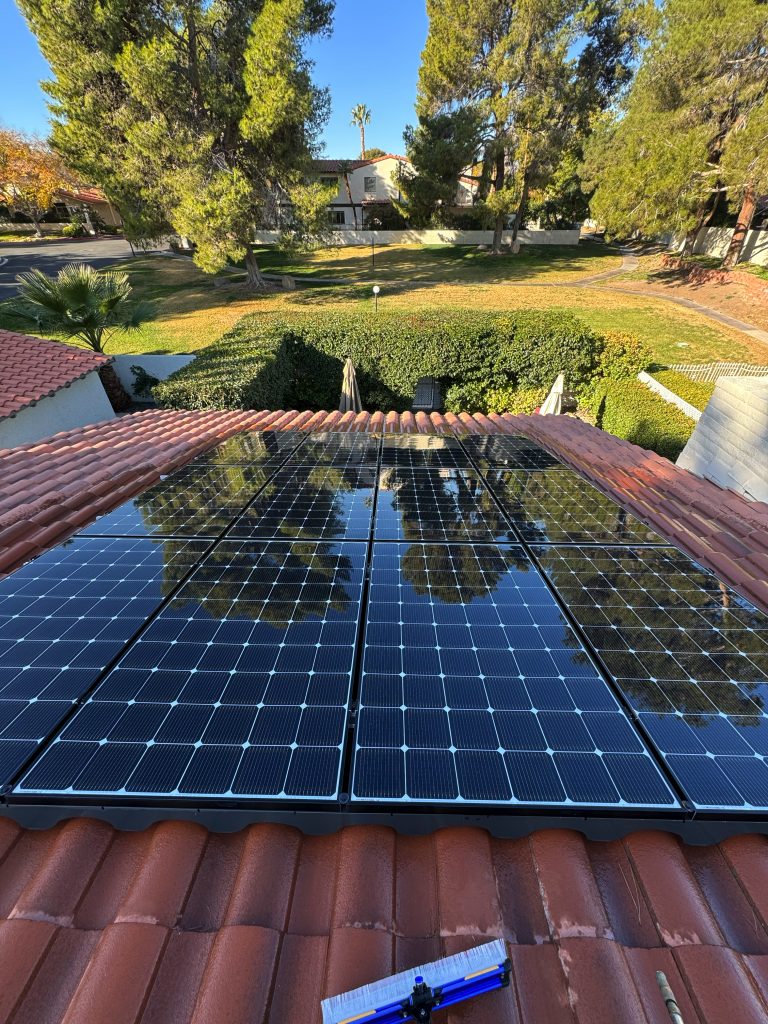 Clean Solar Panels in Las Vegas